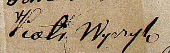 podpis na akcie notarialnym 2 z 1858 roku
