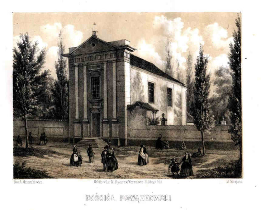 Cmentarz powązkowski kościół