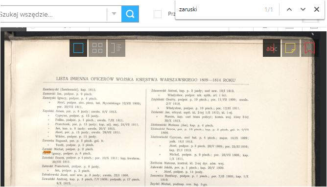 Polona - cyfrowa część Biblioteki Narodowej wyszukiwanie na stronie