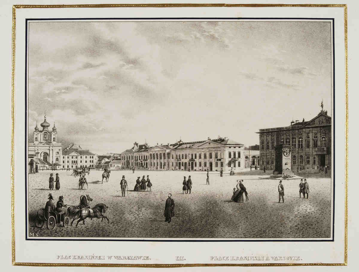 Plac Krasińskich z mało znanej strony