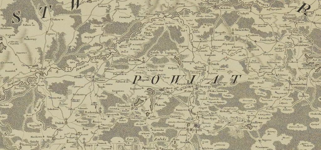 Mapa województwa Płockiego i ziemi dobrzyńskiej 1792